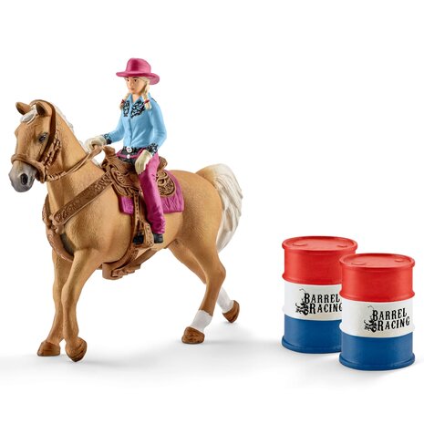 Schleich Barrel racing met Cowgirl