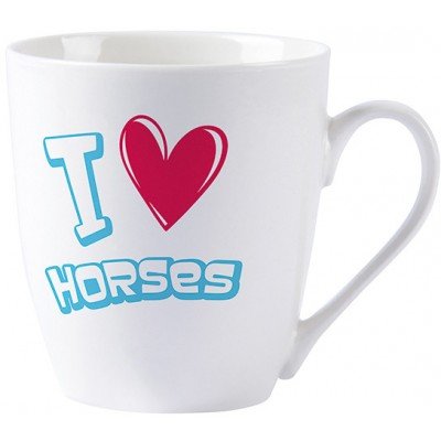 Drinkbeker I love horses