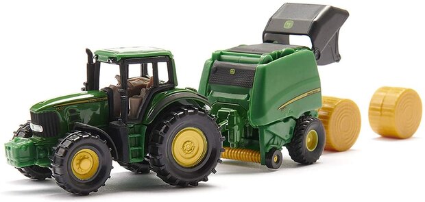 Siku 1665 John Deere + balenpers