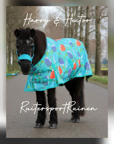 Regendeken Harry & Hector Hedgehog Fleece gevoerd