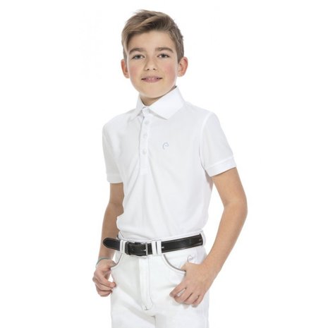 Wedstrijdshirt Equitheme Mesh Polo Boy