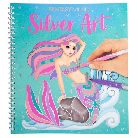 Fantasy Model Silver Art kleurboek