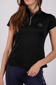 Montar Everly Polo crystal logo Black