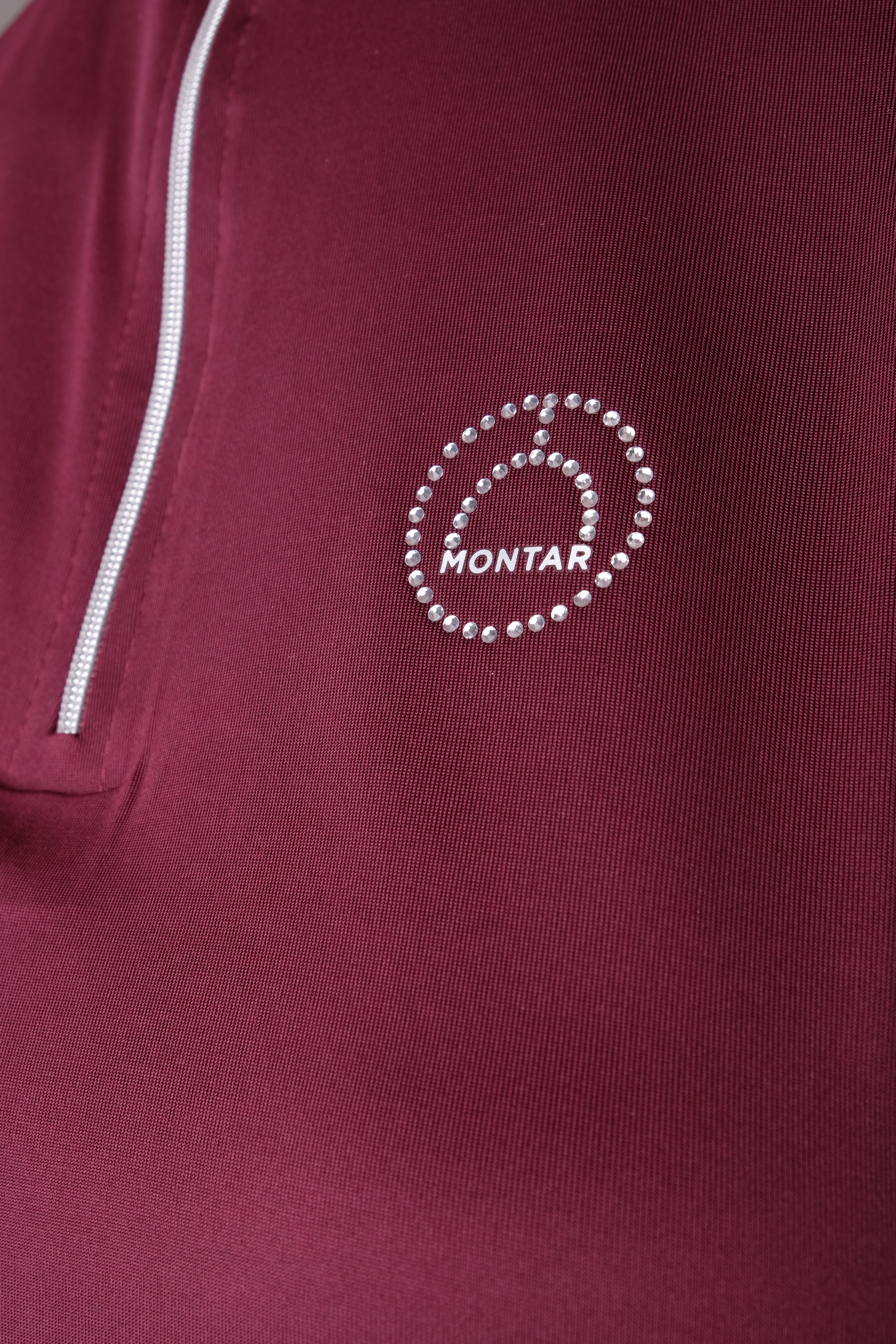 Montar Everly polo crystal logo Plum