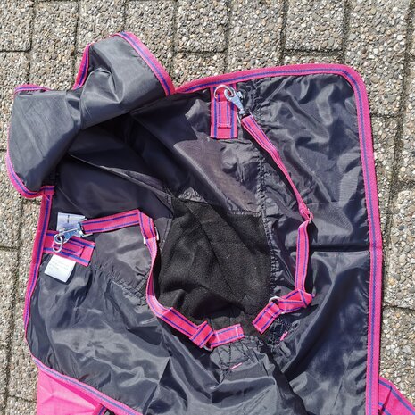 Regendeken Profi Rider Fleece gevoer Pink-Royal Blue