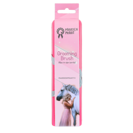 Paardenpraat Grooming Brush Medium roze