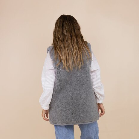 Moonrise Wollen vest Deva grijs