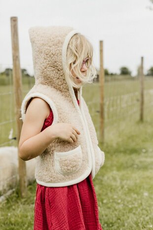 Moonrise Wollen bodywarmer Elara KIDS bruin