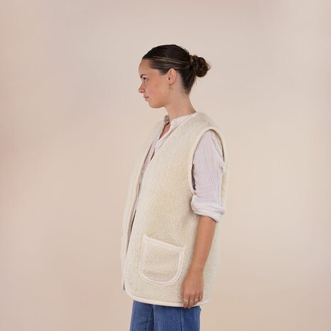 Moonrise Wollen vest Amaris Beige