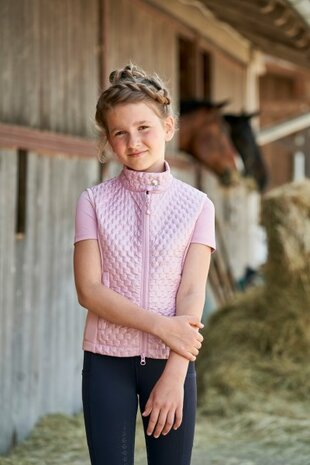 Covalliero Combi bodywarmer KidsPearl Rose S23
