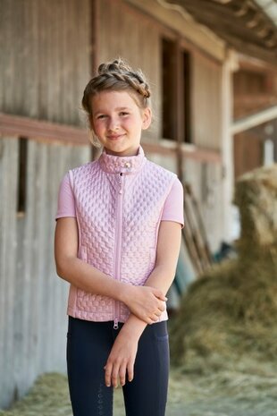 Covalliero Combi bodywarmer KidsPearl Rose S23
