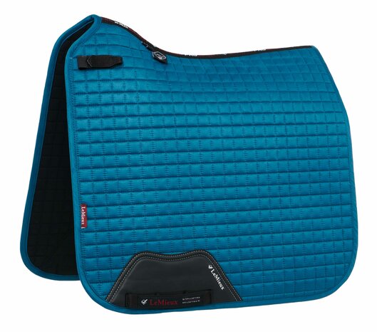 LeMieux Luxury Dressage Suede squares: Marine