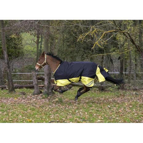 Regendeken Equitheme Tyrex Reflective 0 grams nylon gevoerd