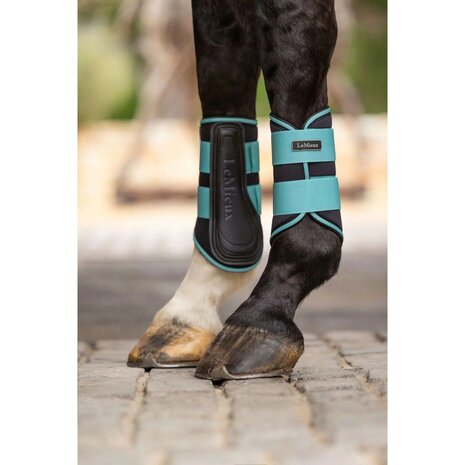 LeMieux Grafter Brushing Boots Lagoon