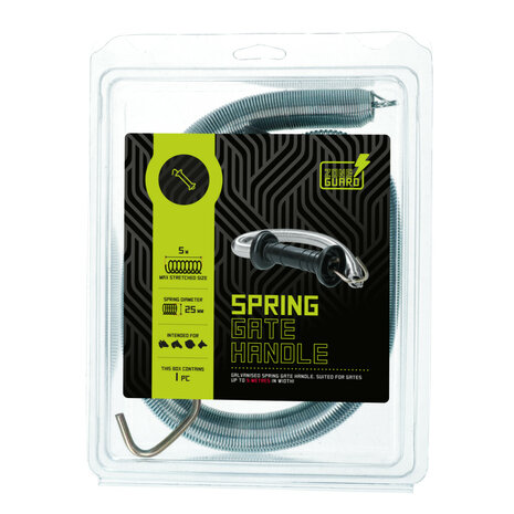 ZoneGuard Poortgreep met veer 25mm