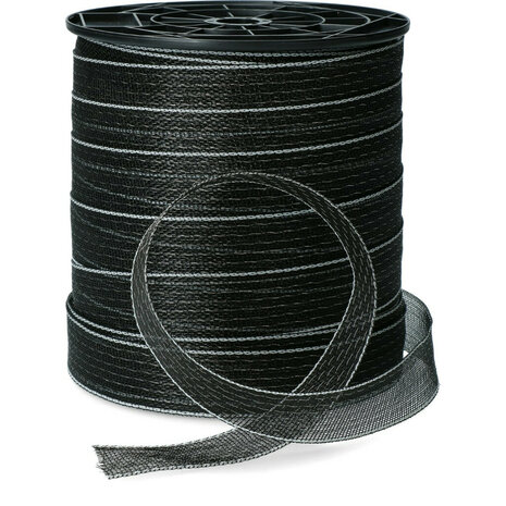 ZoneGuard 40 mm Basic afrasteringslint zwart 200 m (9 draden) 