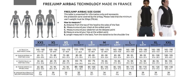 Freejump Airbag Crystal bodyprotector airjacket