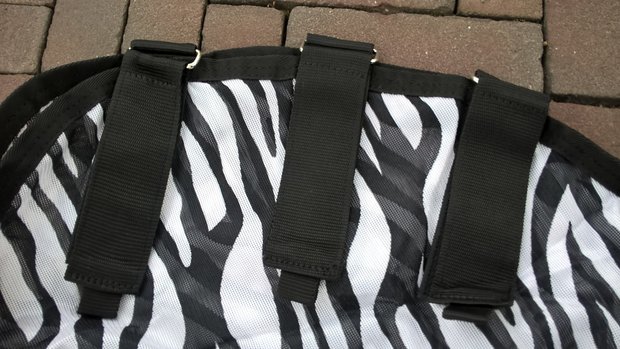 Zebra vliegendeken met hals Riding World