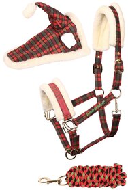 HH Kersthalster met touw en muts