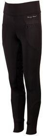 Rijbroek Equitights Rookie Full Grip zwart