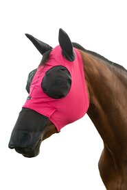 HKM Vliegenmasker Elastic met neusflap Roze