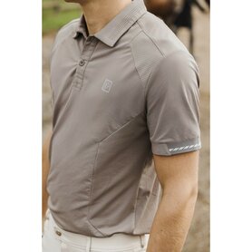 Equitheme heren polo Eric taupe