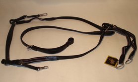 HB Borsttuig met martingaal Zwart